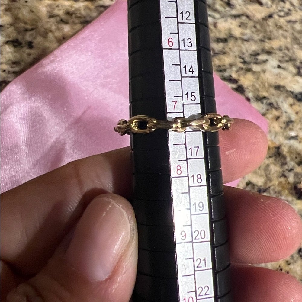 18k Gold filled Ring Chain Style - Picture 8 of 8